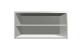 Kitchen Wall Unit With Adjustable Shelves. 