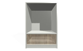 Bazinė spintelė (stalčiai apačioje). 