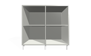 Kitchen Base Cabinet With Divider and Adjustable Shelves. 