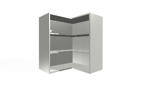 Kitchen Wall Full Corner Unit With Adjustable Shelves. 