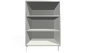 Kitchen Base Cabinet With Adjustable Shelves. 