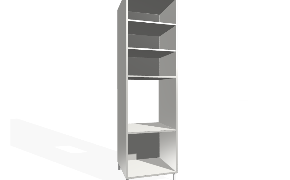 Virtuvės pastatoma spintelė su viena orkaite. 