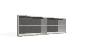 Kitchen Wall Unit With Divider And Fixed Shelves. 